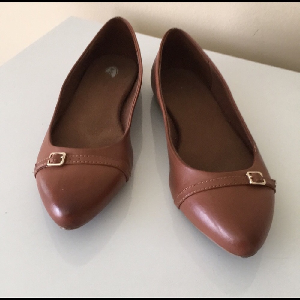 Dr. Scholls Rosalie Saddle Tan Flats Size 9